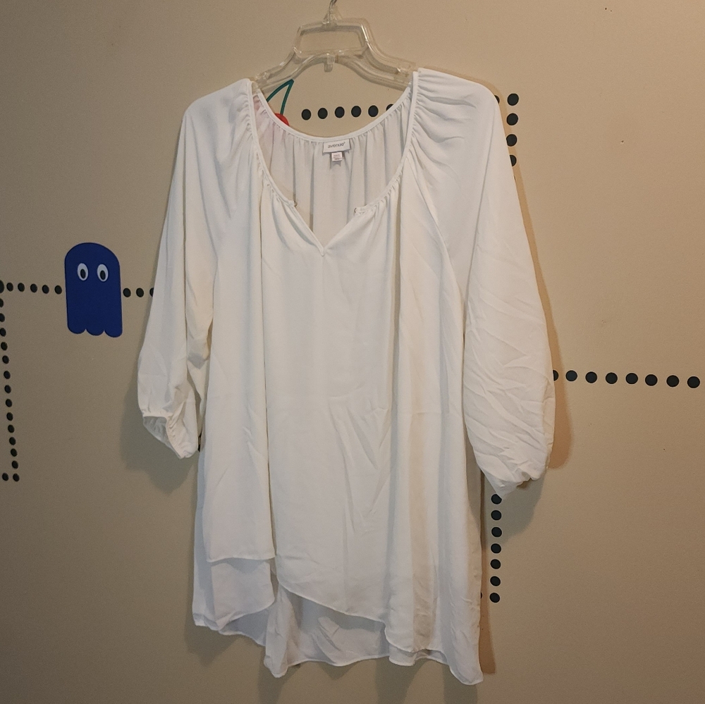 Avenue White Women's Blouse 18 20